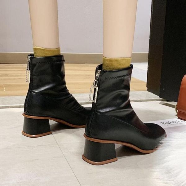 boots winter women shoes woman fashion square heel toe ankle booties 2021 short fur warm x458, Black
boots winter women shoes woman fashion square heel toe ankle booties 2021 short fur warm x458, Black