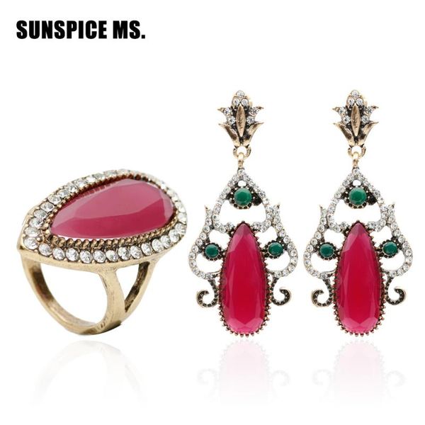 earrings & necklace arrive turkish wedding jewelry sets for women antique gold color vintage ring flower long dangle earring red bridal bijo, Silver
earrings & necklace arrive turkish wedding jewelry sets for women antique gold color vintage ring flower long dangle earring red bridal bijo, Silver