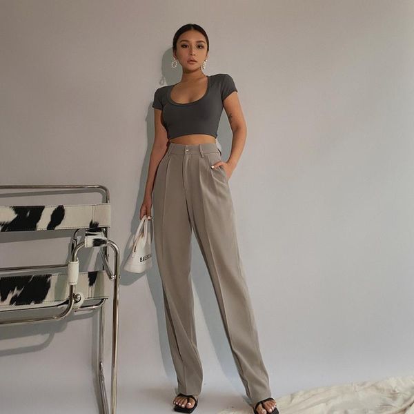 women's pants & capris spring office lady elegant casual fashion wide leg women female s, Black;white
women's pants & capris spring office lady elegant casual fashion wide leg women female s, Black;white