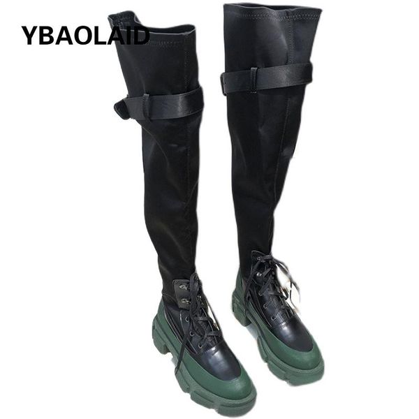 boots over-the-knee 2021 mixed color round toe thick bottom thick-soled buckle straps increase high-tube knight, Black
boots over-the-knee 2021 mixed color round toe thick bottom thick-soled buckle straps increase high-tube knight, Black