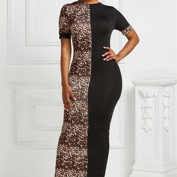elegant leopard print patchwork bodycon long dress summer short sleeve o-neck stretchy maxi dress women hips vestidos plus size, Black;gray
elegant leopard print patchwork bodycon long dress summer short sleeve o-neck stretchy maxi dress women hips vestidos plus size, Black;gray