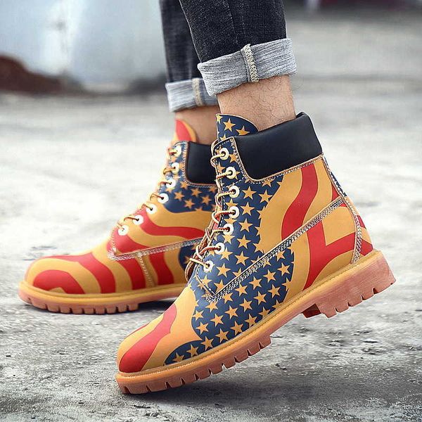 men's shoes spring and summer tide 2021 martin boots men's middle short boots british work clothes desert rhubarb, Black
men's shoes spring and summer tide 2021 martin boots men's middle short boots british work clothes desert rhubarb, Black