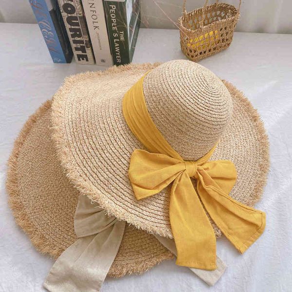 lafite hat summer seaside sun big eaves beach women's protection travel versatile bow, Blue;gray
lafite hat summer seaside sun big eaves beach women's protection travel versatile bow, Blue;gray