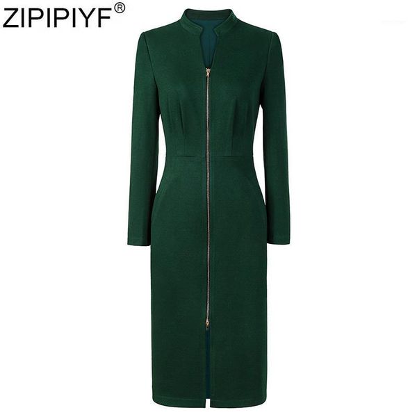 casual dresses 2021 spring elegant stand collar long sleeve slit hem pencil dress women fashion mid-calf solid woolen vestidos, Black;gray
casual dresses 2021 spring elegant stand collar long sleeve slit hem pencil dress women fashion mid-calf solid woolen vestidos, Black;gray