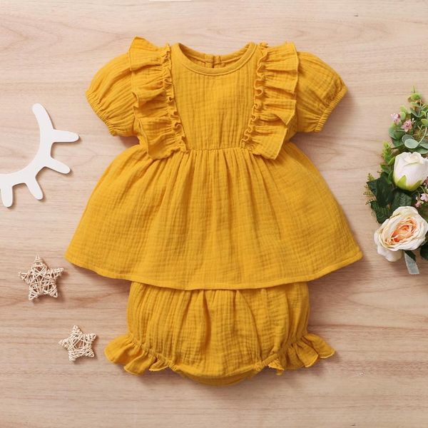 clothing sets children's girls suit summer solid color flying sleeve dress shorts cotton and linen two-piece baby, White
clothing sets children's girls suit summer solid color flying sleeve dress shorts cotton and linen two-piece baby, White