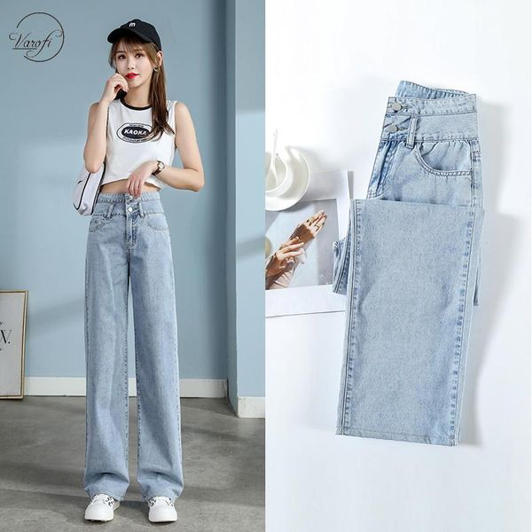 women's jeans fashion women versatile high waist wide leg pants summer 2021 slimming loose straight, Blue
women's jeans fashion women versatile high waist wide leg pants summer 2021 slimming loose straight, Blue