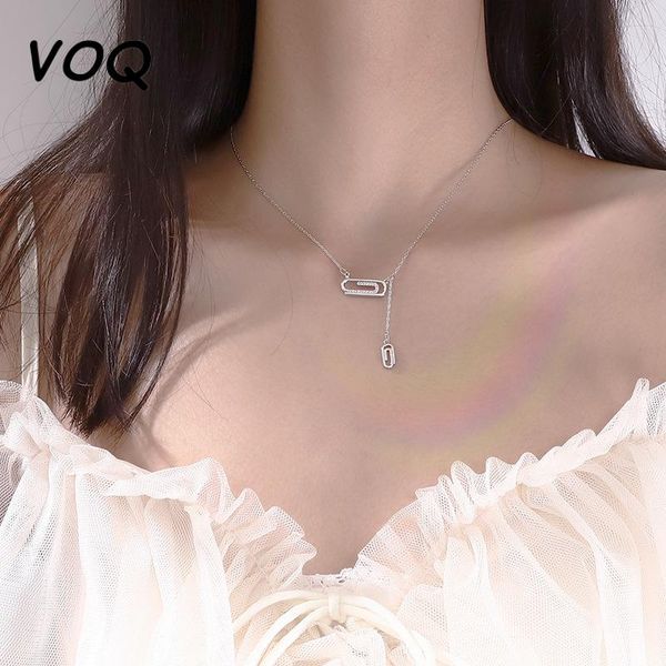 chains 925 sterling silver paper clip necklace for women fashion geometric clavicle chain jewelry gifts
chains 925 sterling silver paper clip necklace for women fashion geometric clavicle chain jewelry gifts