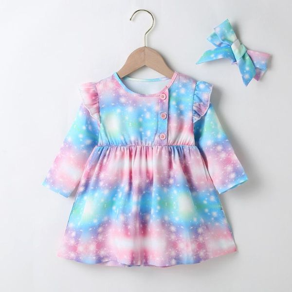 girl's dresses autumn winter 2021 girls dress long sleeve single breasted muti tie-dye print starry sky cute sweet baby 0-2t, Red;yellow
girl's dresses autumn winter 2021 girls dress long sleeve single breasted muti tie-dye print starry sky cute sweet baby 0-2t, Red;yellow