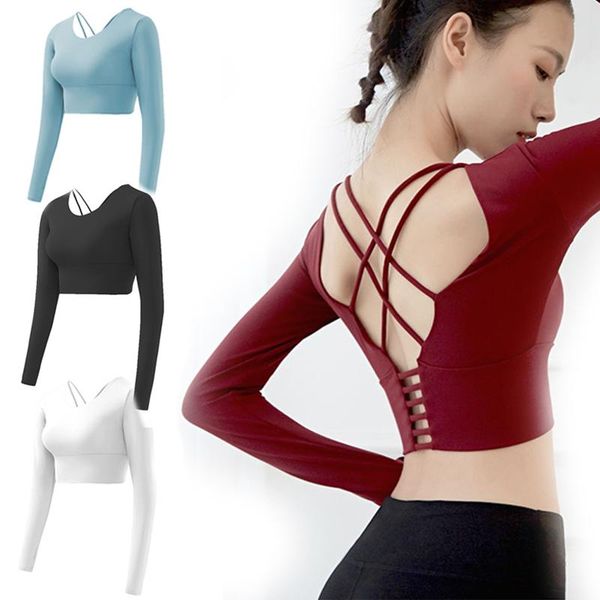 yoga outfits 1pcs autumn beauty back workout shirts fitness long sleeve athletic woman gym sport running solid color, White;red
yoga outfits 1pcs autumn beauty back workout shirts fitness long sleeve athletic woman gym sport running solid color, White;red