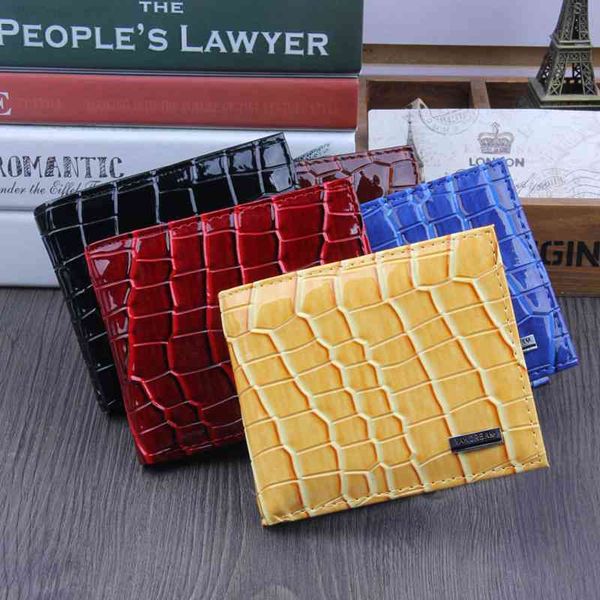 wallet selling pu stone pattern men's bright leather multi-color options, Red;black
wallet selling pu stone pattern men's bright leather multi-color options, Red;black