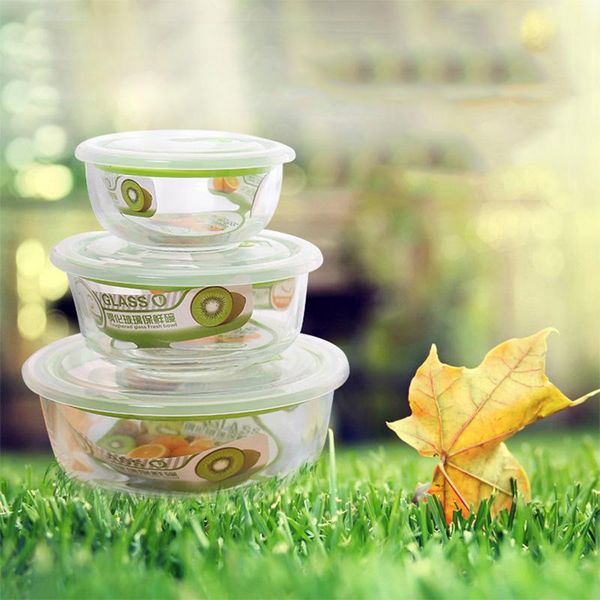 bowls keelorn 3pcs bowl heat-resistant glass lunch box microwave oven can be sealed with a crisper
bowls keelorn 3pcs bowl heat-resistant glass lunch box microwave oven can be sealed with a crisper