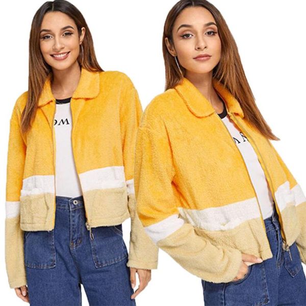 women's jackets 2021 womens oversized teddy bear coat ladies faux fur borg zip jacket long sleeve pacthwork, Black;brown
women's jackets 2021 womens oversized teddy bear coat ladies faux fur borg zip jacket long sleeve pacthwork, Black;brown