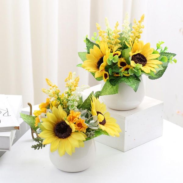 decorative flowers & wreaths artificial plant nordic style flower bonsai set fresh sunflower artware decorations with flowerpot
decorative flowers & wreaths artificial plant nordic style flower bonsai set fresh sunflower artware decorations with flowerpot