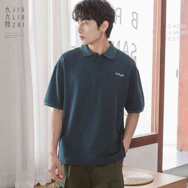 96 to summer men's polo shirt men's solid color embroidery loose collar short sleeve t-shirt trend, White;black
96 to summer men's polo shirt men's solid color embroidery loose collar short sleeve t-shirt trend, White;black