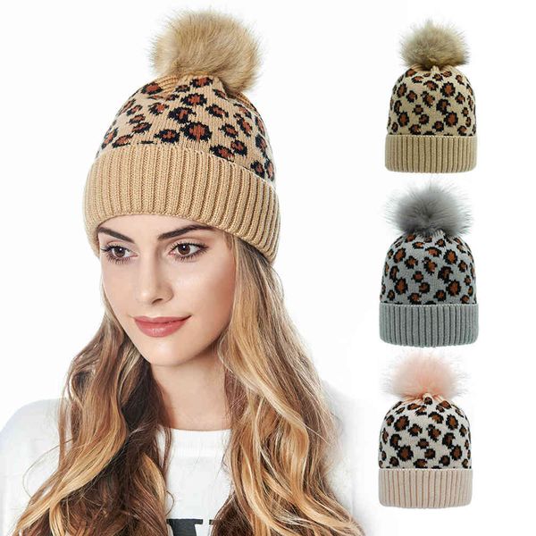 fashion jacquard leopard women's hat faux fur pompoms beanie caps winter warm knit hats gorros mujer invierno bonnet, Blue;gray
fashion jacquard leopard women's hat faux fur pompoms beanie caps winter warm knit hats gorros mujer invierno bonnet, Blue;gray