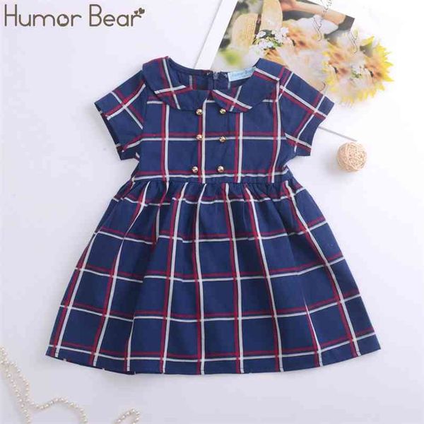 summer brand baby girl dress double row button doll collar british plaid short-sleeved girls clothing 210611, Red;yellow
summer brand baby girl dress double row button doll collar british plaid short-sleeved girls clothing 210611, Red;yellow
