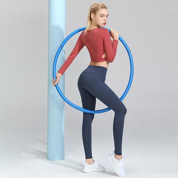 sport set women yoga suit fitness clothes long sleeve t-shirt high waist peach hip tight pants gym clothing1, White;red
sport set women yoga suit fitness clothes long sleeve t-shirt high waist peach hip tight pants gym clothing1, White;red