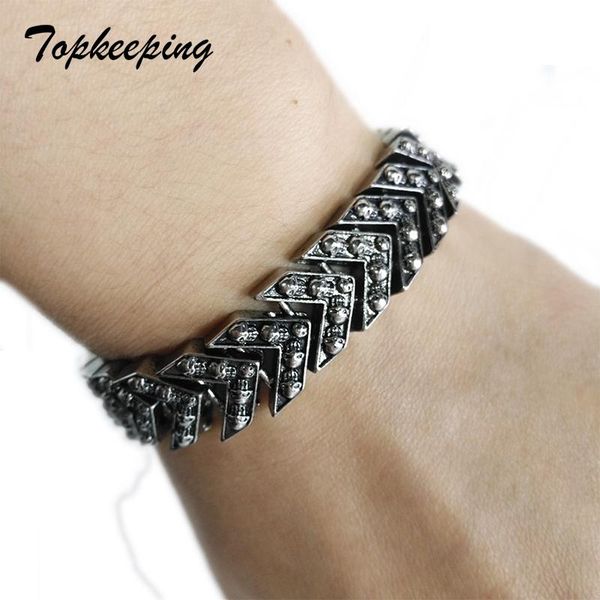 link, chain gothic style skull charm bracelets for mens bracelet bangle wholesale male stainless steel wristband boys hip hop punk, Black
link, chain gothic style skull charm bracelets for mens bracelet bangle wholesale male stainless steel wristband boys hip hop punk, Black