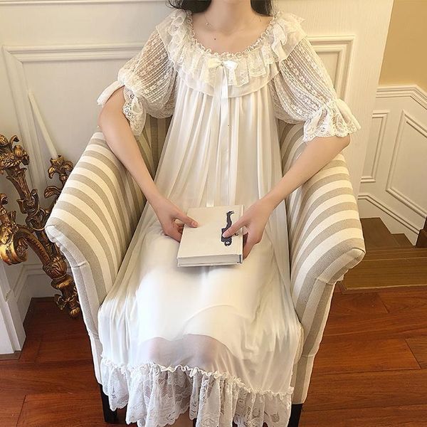 women palace style dress vintage voile princess sleepshirts.lolita lace nightgowns.victorian nightdress lounge sleepwear, Black;red
women palace style dress vintage voile princess sleepshirts.lolita lace nightgowns.victorian nightdress lounge sleepwear, Black;red