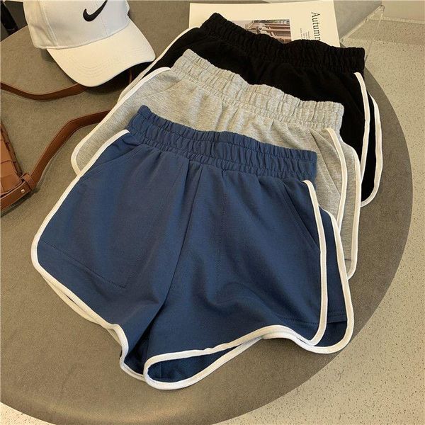 gym clothing classic striped sports shorts women white side thin loose running casual all-match summer, White;black
gym clothing classic striped sports shorts women white side thin loose running casual all-match summer, White;black
