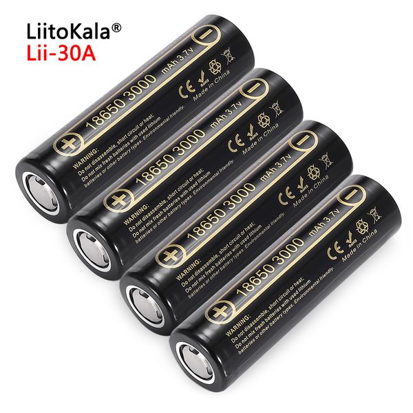 liitokala 100% new lii-30a 18650 3000mah rechargeable battery 18650hg2 3.6v discharge 20a max 35a power batteries
liitokala 100% new lii-30a 18650 3000mah rechargeable battery 18650hg2 3.6v discharge 20a max 35a power batteries