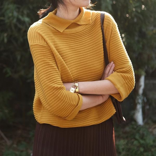women's sweaters johnature women pullover 7 color casual soft 2021 spring seven sleeve knitted cotton mori girl korean style, White;black
women's sweaters johnature women pullover 7 color casual soft 2021 spring seven sleeve knitted cotton mori girl korean style, White;black