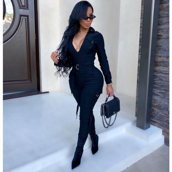 women's jumpsuits & rompers long sleeve one piece womens jumpsuit fitness lace up oversized playsuit women solid v neck elegant clothes, Black;white
women's jumpsuits & rompers long sleeve one piece womens jumpsuit fitness lace up oversized playsuit women solid v neck elegant clothes, Black;white