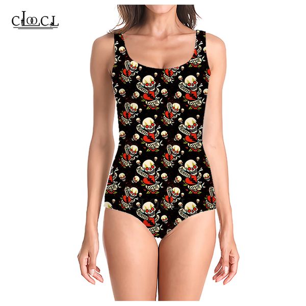 cloocl summer popular skull 3d printed sleeveless women swimsuit fashion casual swimsuits beach one piece swimwear, White;black
cloocl summer popular skull 3d printed sleeveless women swimsuit fashion casual swimsuits beach one piece swimwear, White;black