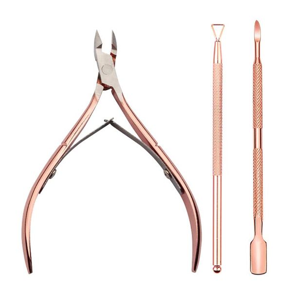 nail art kits 3pcs tools dead skin pushers remover rose gold cuticle nippers scissors stainless steel manicure accessory
nail art kits 3pcs tools dead skin pushers remover rose gold cuticle nippers scissors stainless steel manicure accessory