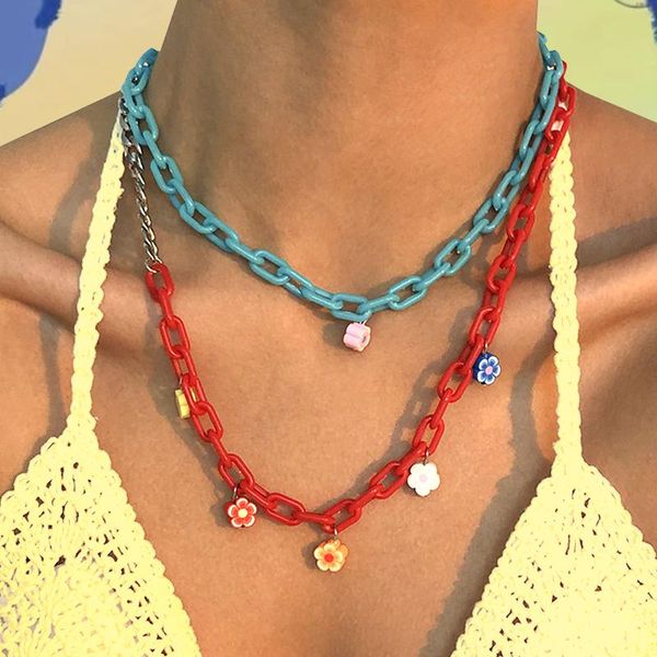 pendant necklaces y2k jewelry 2pcs rainbow flower necklace for women acrylic vintage harajuku cute charms 90s aesthetic gifts wholesale, Silver
pendant necklaces y2k jewelry 2pcs rainbow flower necklace for women acrylic vintage harajuku cute charms 90s aesthetic gifts wholesale, Silver