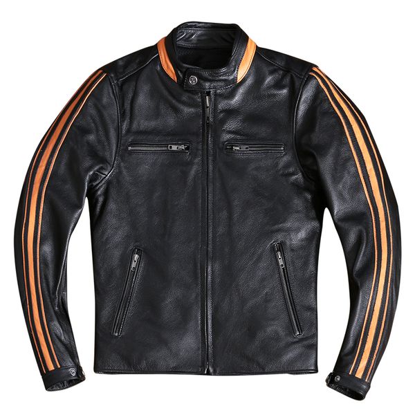 black genuine leather jacket men stand collar motorcycle style plus size 5xl real natural cowhide spring slim fit coat
black genuine leather jacket men stand collar motorcycle style plus size 5xl real natural cowhide spring slim fit coat