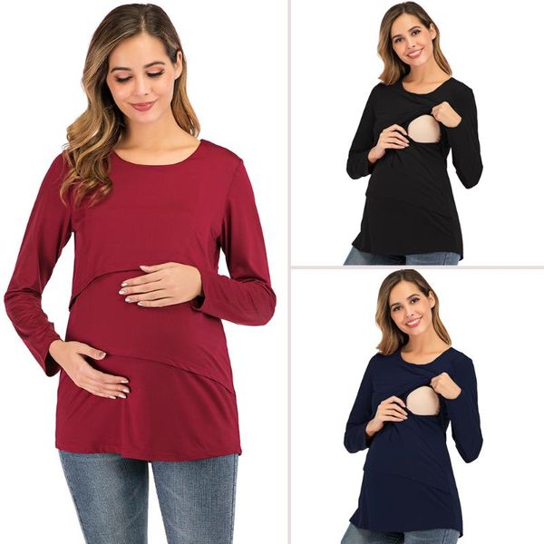 maternity & tees nursing for pregnancy women long sleeve breastfeeding solid t-shirt tunic elegant pregnant clothes autumn, White
maternity & tees nursing for pregnancy women long sleeve breastfeeding solid t-shirt tunic elegant pregnant clothes autumn, White