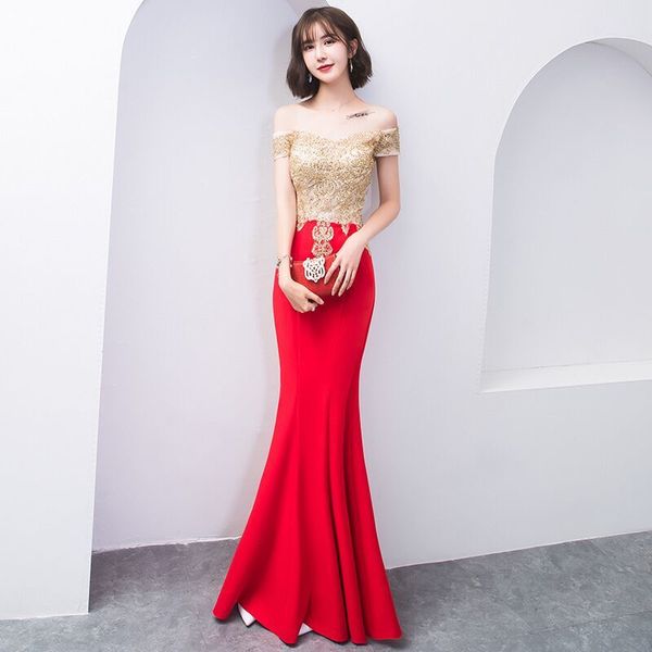2021 new red/black mermaid evening plus size gold appliques bodice formal women prom party gowns off the shoulder es 7vkx, Black;red
2021 new red/black mermaid evening plus size gold appliques bodice formal women prom party gowns off the shoulder es 7vkx, Black;red