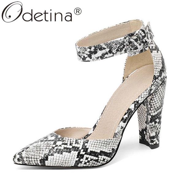 dress shoes odetina women fashion pointed toe block high heel d'orsay pumps ladies snake printing ankle strap buckle party, Black
dress shoes odetina women fashion pointed toe block high heel d'orsay pumps ladies snake printing ankle strap buckle party, Black