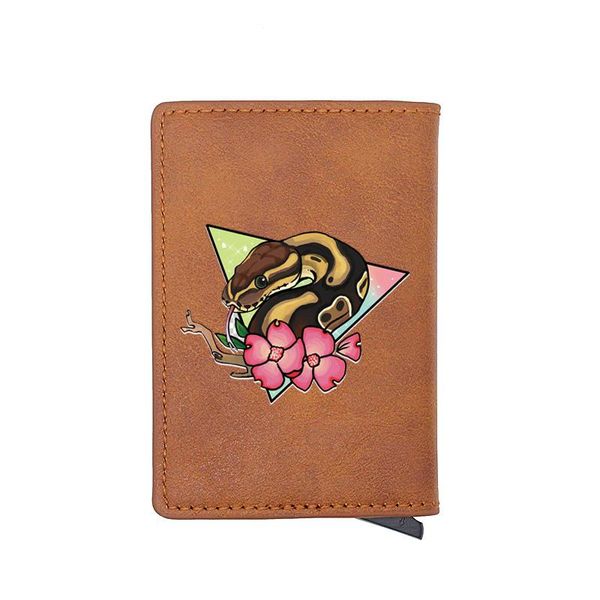 card holders fashion pretty snake flower design digital printing leather holder wallet men women short purse gift, Brown;gray
card holders fashion pretty snake flower design digital printing leather holder wallet men women short purse gift, Brown;gray