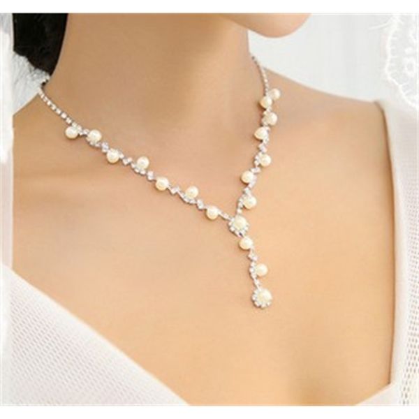 designer chaming crystal diamond wddding birde set lady's necklace earings (12.5)erfe, Silver
designer chaming crystal diamond wddding birde set lady's necklace earings (12.5)erfe, Silver