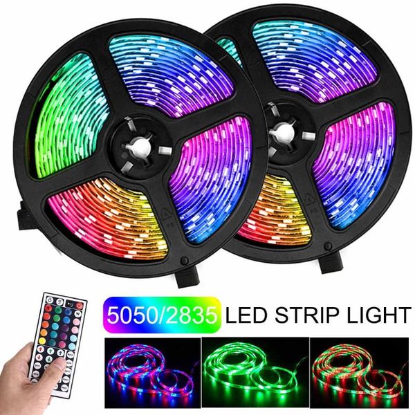 strips 2pcs bluetooth led strip rgb lights 10m /2835 12v flexible ribbon light 44-key remote control
strips 2pcs bluetooth led strip rgb lights 10m /2835 12v flexible ribbon light 44-key remote control