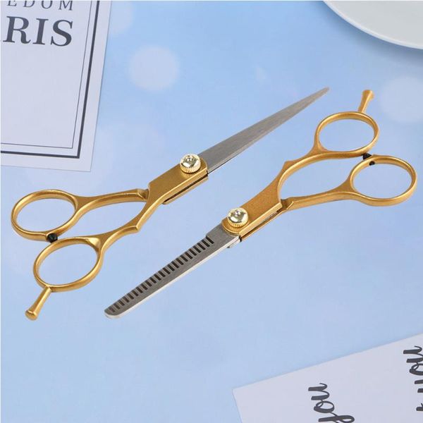 hair scissors 2pcs hairdressing haircut shears styling trimmer tools (golden 1pc flat scissor teeth scissor)
hair scissors 2pcs hairdressing haircut shears styling trimmer tools (golden 1pc flat scissor teeth scissor)