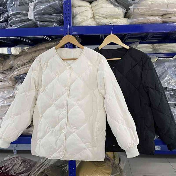 light and thin down jacket women's short little man 2021 new 90 white duck korean diamond lattice white baseball jacket, Black
light and thin down jacket women's short little man 2021 new 90 white duck korean diamond lattice white baseball jacket, Black