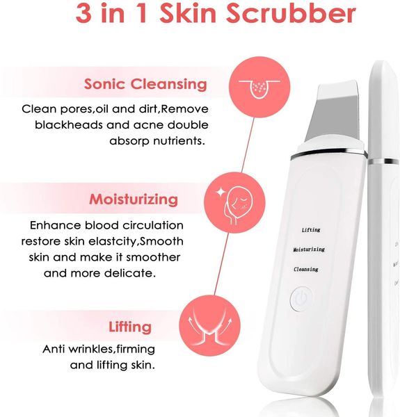 45c heat facial skin scrubber electric ultrasonic ems ion face cleaner blackhead removal face lifting massager wrinkle remover
45c heat facial skin scrubber electric ultrasonic ems ion face cleaner blackhead removal face lifting massager wrinkle remover