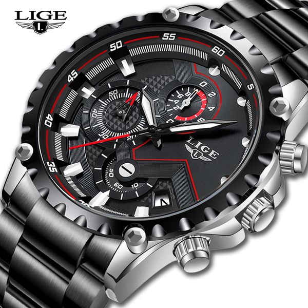 lige brand luxury mens fashion watch men sport waterproof quartz watches men all steel army military watch relogio masculinog, Slivery;brown
lige brand luxury mens fashion watch men sport waterproof quartz watches men all steel army military watch relogio masculinog, Slivery;brown