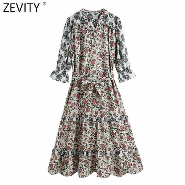 zevity women vintage v neck floral print pleat ruffles midi dress lady puff sleeve bow tied sashes vestidos chic dresses ds8123 210603, Black;gray
zevity women vintage v neck floral print pleat ruffles midi dress lady puff sleeve bow tied sashes vestidos chic dresses ds8123 210603, Black;gray