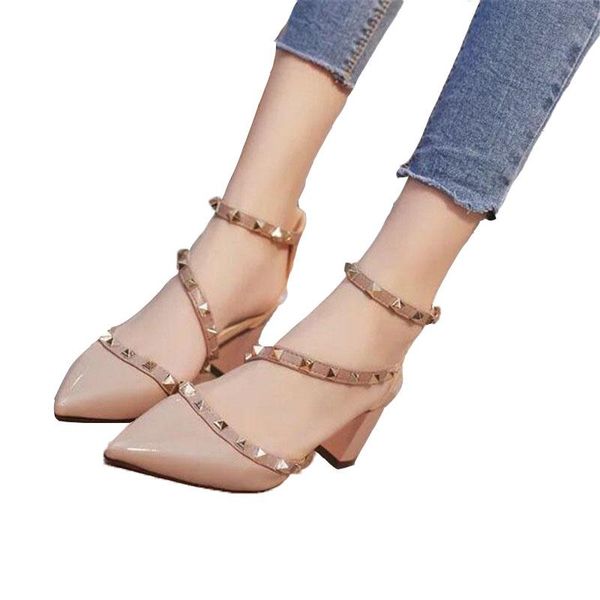 dress shoes rivet women's 2021 summer women pumps brand ol high heels pointed buckle single professional, Black
dress shoes rivet women's 2021 summer women pumps brand ol high heels pointed buckle single professional, Black