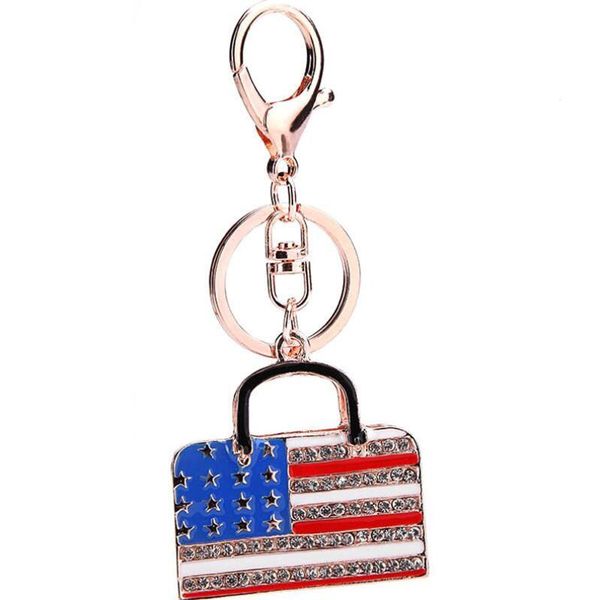 keychains fashion handbag pendant usa flag keychain keyring,women charm key holder tourism souvenir gifts for women/men, Silver
keychains fashion handbag pendant usa flag keychain keyring,women charm key holder tourism souvenir gifts for women/men, Silver