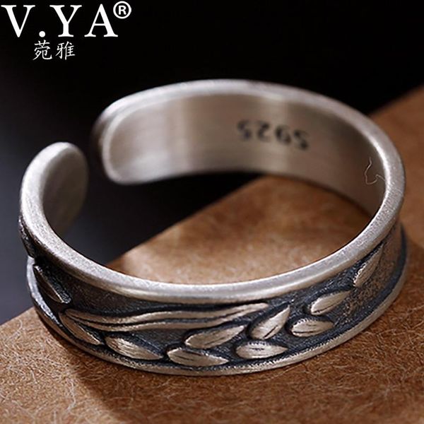 cluster rings v.ya 925 sterling silver vintage open wheat pattern ring for women female fashion wedding jewelry, Golden;silver
cluster rings v.ya 925 sterling silver vintage open wheat pattern ring for women female fashion wedding jewelry, Golden;silver