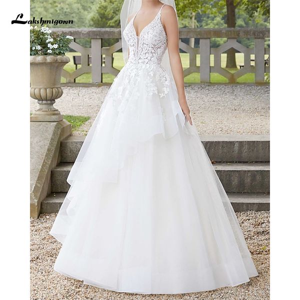 2021 new spaghetti strap a-line wedding es court train sleeveless country plus size with ruffles lace insert appliques trouwjur kx2u, White
2021 new spaghetti strap a-line wedding es court train sleeveless country plus size with ruffles lace insert appliques trouwjur kx2u, White