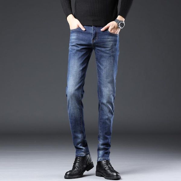 men's jeans men casual classic 2021 spring autumn male cotton straight stretch brand denim pants summer overalls slim fit trousers, Blue
men's jeans men casual classic 2021 spring autumn male cotton straight stretch brand denim pants summer overalls slim fit trousers, Blue