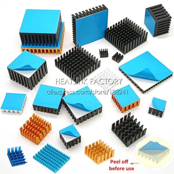 fans & coolings 100pcs diy various size and color aluminum heatsink radiator cooler heat sink with thermal pad
fans & coolings 100pcs diy various size and color aluminum heatsink radiator cooler heat sink with thermal pad