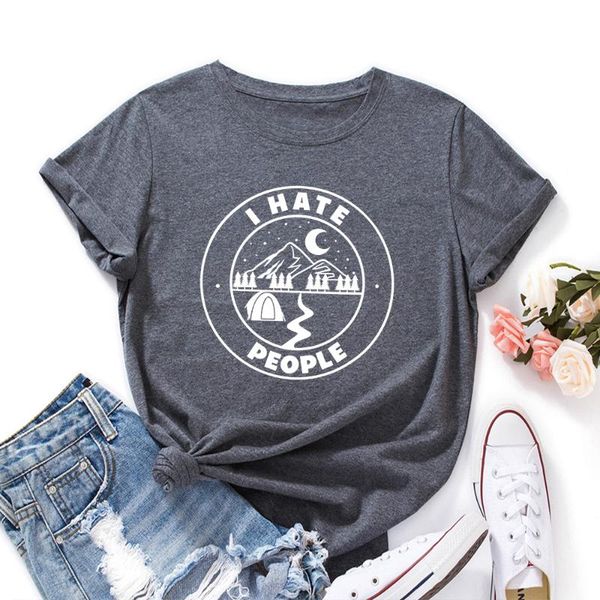 women's t-shirt i hate people funny tee moon camp travel summer cotton for women short sleeve graphic shirts female clothes, White
women's t-shirt i hate people funny tee moon camp travel summer cotton for women short sleeve graphic shirts female clothes, White