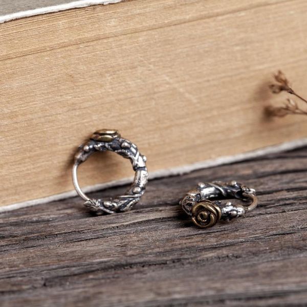 hoop & huggie 925 sterling silver rocker biker rose single earring a1958, Golden;silver
hoop & huggie 925 sterling silver rocker biker rose single earring a1958, Golden;silver
